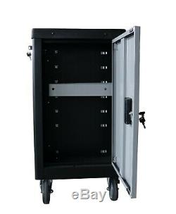 Tool Trolley Cabinet with Tools Steel Workshop Storage Chest Carrier ToolBox