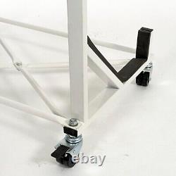 Universal Convertible Hardtop Stand Storage Trolley White 050