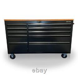 Us Pro Tool Chest Box Bench Black 55 Finance Available