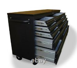 Us Pro Tools Tool Cabinet Chest Box Black Bench 72 Heavy Duty Finance Available