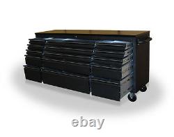 Us Pro Tools Tool Cabinet Chest Box Black Bench 72 Heavy Duty Finance Available