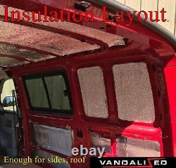 VAN SOUND DEADENING & INSULATION kit & free CARPET LINING VW T 2 2.5 3 4 T5 T6