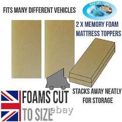 VW Camper T5 T4 T25 Van or Rock N Roll bed MEMORY FOAM 2 Mattress Topper Foam