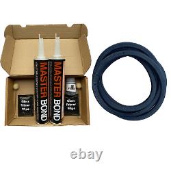 VW Crafter 2006-2017 Front FIXED Windows PAIR with Bonding Kit and U-Trim