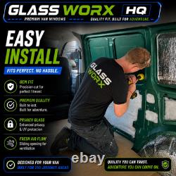 VW Crafter 2018+ Driver Side Sliding Window With FLY SCREEN + Fitting Kit & Trim