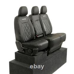 VW Crafter Front Seat Covers Leatherette with Embroidery (2017 Onwards) 958