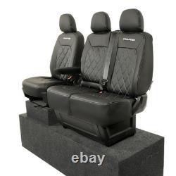 VW Crafter Front Seat Covers Leatherette with Embroidery (2017 Onwards) 958