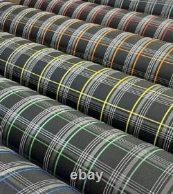 VW Golf GTi GT Tartan Upholstery Fabric Backed with Scrim Foam Colour Options