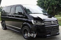 VW Transporter T5/T6 SWB Short Wheel Base Gloss Black Side Bars 05-23 UK Seller
