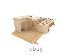 Van Furniture Plain Birch Ply SWB VW T5 T6 U Shape Camper Van U Bed System