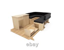 Van Furniture Plain Birch Ply SWB VW T5 T6 U Shape Camper Van U Bed System