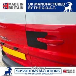 Van Security Shield For Ford Transit Connect 2014-2025 Rear Barn Door Black