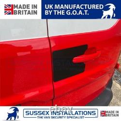 Van Security Shield For Ford Transit Connect 2014-2025 Rear Barn Door Black