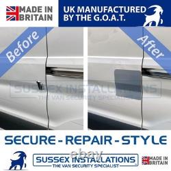 Van Security Shield For Ford Transit MK8 2014-On Right Side Door Brushed