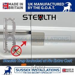 Van Security Shield For Ford Transit MK8 2014-On Right Side Door Brushed