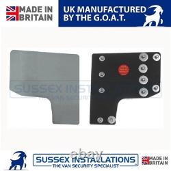 Van Security Shield For Renault Trafic 2014-On Rear Barn Door Brushed