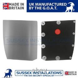 Van Security Shield Set For Citroen Berlingo 2018-On Twin Doors Brushed