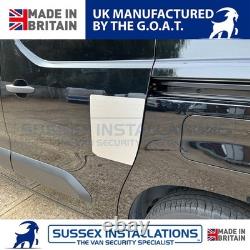Van Security Shield Set For Citroen Berlingo 2018-On Twin Doors Brushed