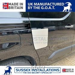 Van Security Shield Set For Citroen Berlingo 2018-On Twin Doors Brushed