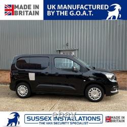 Van Security Shield Set For Citroen Berlingo 2018-On Twin Doors Brushed