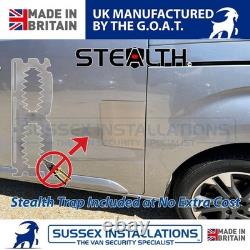 Van Security Shield Set For Vauxhall Vivaro 2019-On Twin Side Doors Brushed