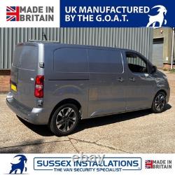 Van Security Shield Set For Vauxhall Vivaro 2019-On Twin Side Doors Brushed