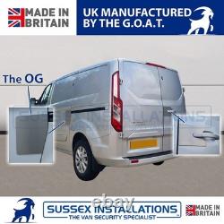 Van Shield Set For Ford Transit Custom MK1 2013-2023 Left + Rear Brushed
