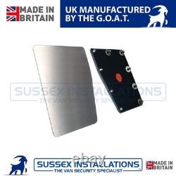 Van Shield Set For Ford Transit Custom MK1 2013-2023 Left + Rear Brushed
