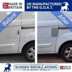 Van Shield Set For Ford Transit Custom MK1 2013-2023 Left + Rear Brushed