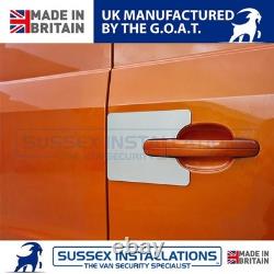 Van Shield Set For Ford Transit Custom MK1 2013-2023 Left + Rear Brushed