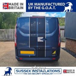 Van Shield Set For Ford Transit Custom MK1 2013-2023 Left + Rear Brushed
