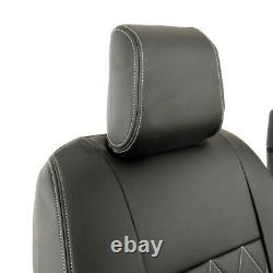 Vauxhall Opel Vivaro Front Seat Covers Leatherette (2019 Onwards) Black 952