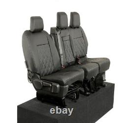 Vauxhall Opel Vivaro Front Seat Covers Leatherette (2019 Onwards) Black 952