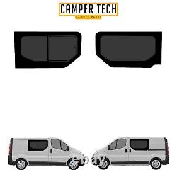 Vauxhall Vivaro 01 14 Driver Sliding Passenger Fixed Windows + Bonding kit