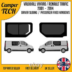 Vauxhall Vivaro 2001 14 Driver Sliding Passenger Fixed Windows