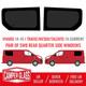 Vivaro 14-19 / Trafic 14-current Pair Of Swb Rear Quarter Privacy Windows
