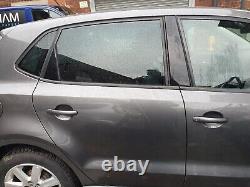 Volkswagen Polo 2013 6r Door Drivers Rear Grey L7dr (bare)