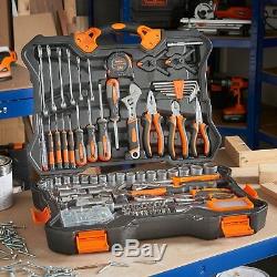 VonHaus 256pc Premium Household Hand Tool, Bits & Socket Wrench Set