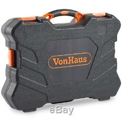 VonHaus 256pc Premium Household Hand Tool, Bits & Socket Wrench Set