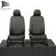 Vw Caddy Front Seat Covers Leatherette Tailored (2021 Onwards) Black 956