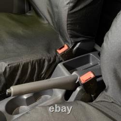 Vw Caddy Front Seat Covers With Caddy' Embroidery (2004 Onwards) Black 146