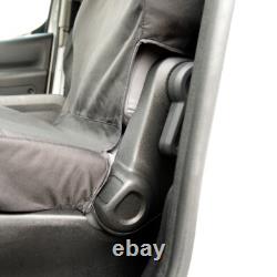 Vw Caddy Front Seat Covers With Caddy' Embroidery (2004 Onwards) Black 146