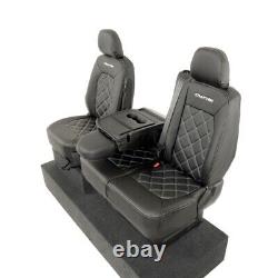 Vw Crafter Front Leatherette Seat Covers With'crafter' Logo (2017 Onwards) 892