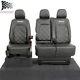 Vw Crafter Front Seat Covers Leatherette With'crafter' Embroidery (2017 On) 892