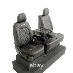 Vw Crafter Front Seat Covers Leatherette With'crafter' Embroidery (2017 On) 892