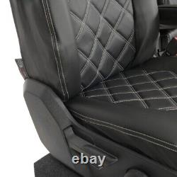 Vw Crafter Front Seat Covers Leatherette With'crafter' Embroidery (2017 On) 892