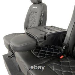 Vw Crafter Front Seat Covers Leatherette With'crafter' Embroidery (2017 On) 892