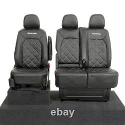 Vw Crafter Front Seat Covers Leatherette With'crafter' Embroidery (2017 On) 892