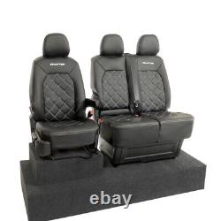 Vw Crafter Front Seat Covers Leatherette With'crafter' Embroidery (2017 On) 892