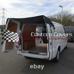 Vw T5 Transporter (2003 2015) Rear Barn Door Cover Black 401